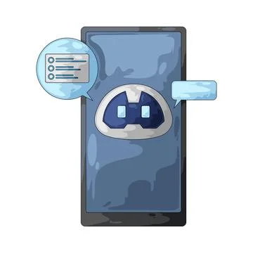 Virtual assistant illustration Stock Illustration