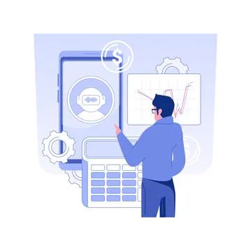 Virtual Assistant isolated concept vector illustration. Stock Illustration