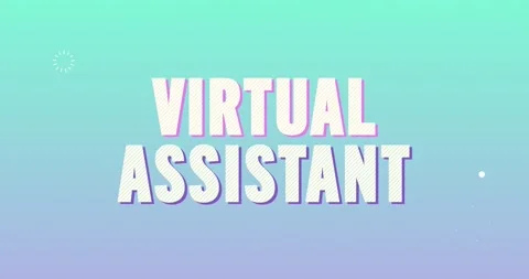 Virtual Assistant. Retro Text Animation. Stock Footage 138204616