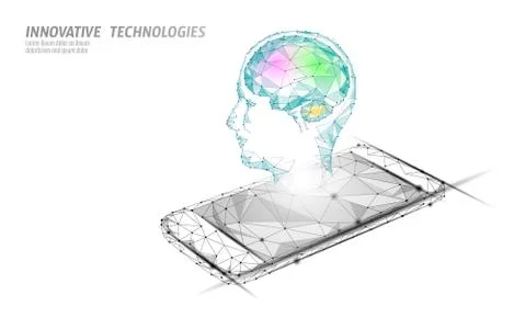Virtual assistant voice recognition service technology. AI artificial Stock-Illustration