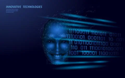 Virtual assistant voice recognition service technology. AI artificial Stock Illustration