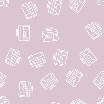 Virtual auction line vector seamless pattern 스톡 일러스트