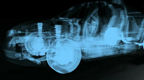 Virtual automobile technology Stock Footage 35449863