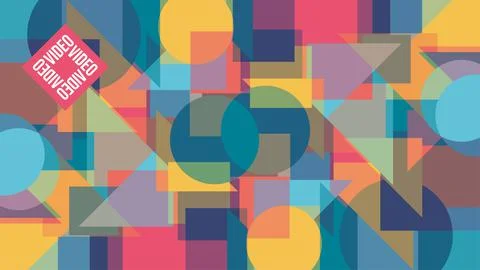 Virtual background for video conferencing. Blocks of different sizes. Geometr Stock Illustration