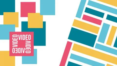 Virtual background for video conferencing. Color block pattern. Blocks of dif Stock Illustration