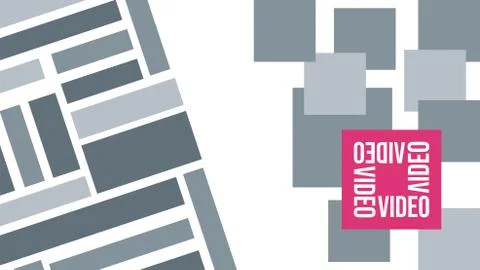 Virtual background for video conferencing. Gray block pattern. Blocks of diff Stock Illustration