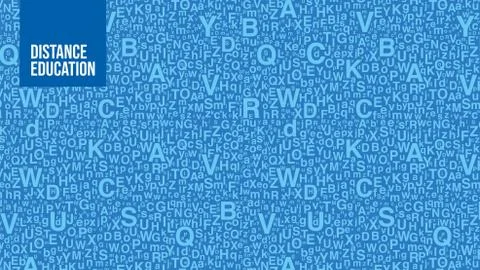 Virtual background for video conferencing. A pattern of letters. Letters of d Stock Illustration