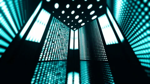 Virtual blue Concert art studio 4 库存影片 47892424