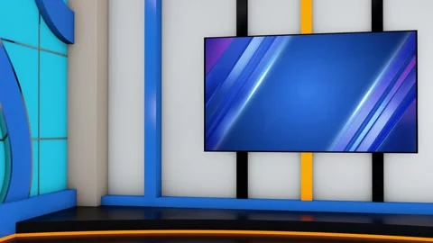 Virtual broadcast studio 2 스톡 동영상 161620645