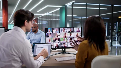 Virtual Business Conference: Engaging Stock Footage 331154136