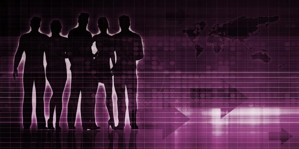 Virtual Business Stock Illustration