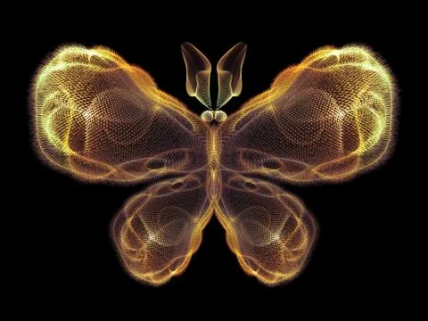 Virtual Butterfly Stock Illustration