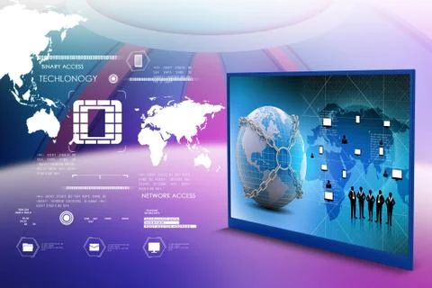 Virtual buttons Stock Illustration