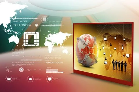 Virtual buttons Illustrazione stock