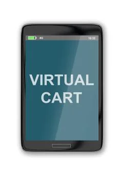 Virtual Cart concept Stock-Illustration