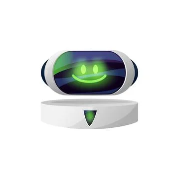 Virtual chatbot online ai support assistant bot Ilustração Stock
