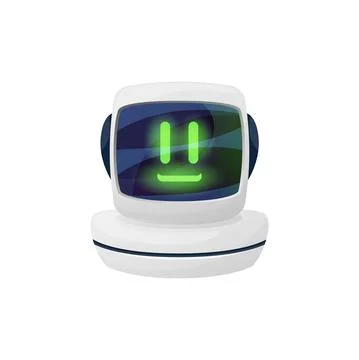 Virtual chatter chatbot online support bot character Illustrazione stock
