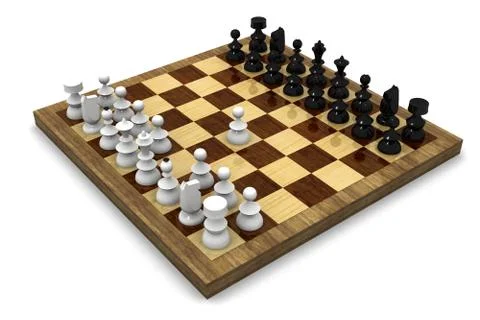 Virtual chessboard Foto stock
