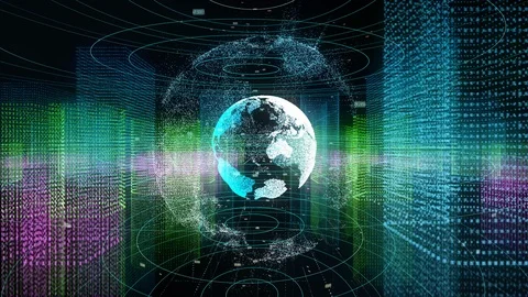 Virtual city and communication network concept. Stock Footage 109081476