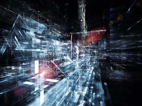 Virtual City Stock Illustration