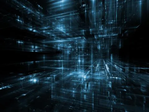 Virtual City Stock Illustration