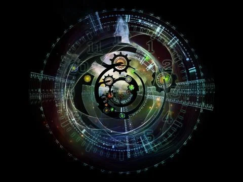 Virtual Clockwork Stock Illustration