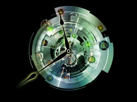 Virtual Clockwork 스톡 일러스트