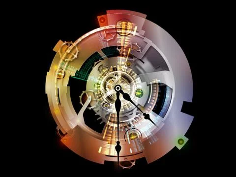 Virtual Clockwork Stock-Illustration