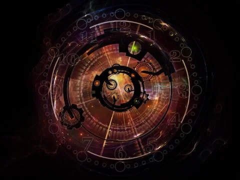 Virtual Clockwork Illustrazione stock