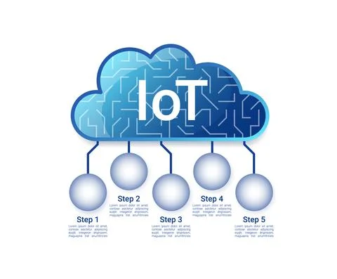 Virtual cloud storage infographic chart design template Stock Illustration