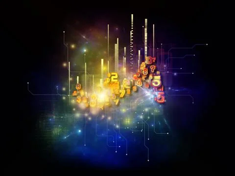 Virtual Cloud Technology Stock Illustration