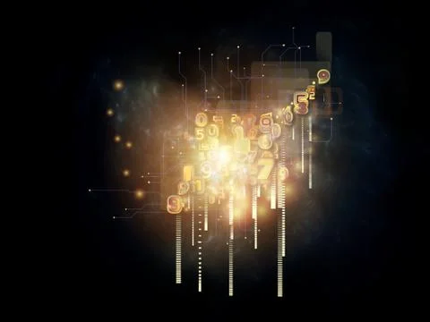 Virtual Cloud Technology Stock Illustration