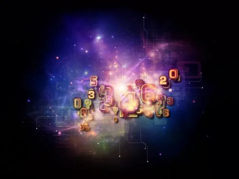 Virtual Cloud Technology Stock Illustration