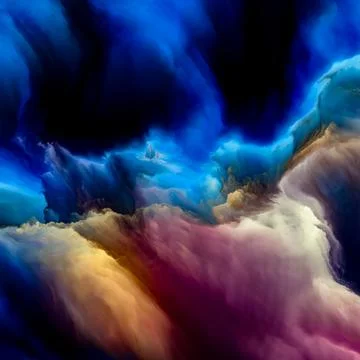 Virtual Cloudscape Ilustración de archivo