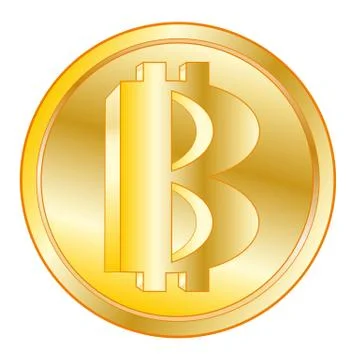 Virtual coin bitcoin Stock Illustration