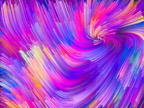 Virtual Color Vortex Stock Illustration