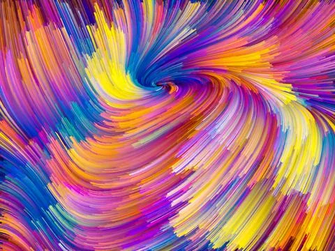 Virtual Color Vortex Stock Photos
