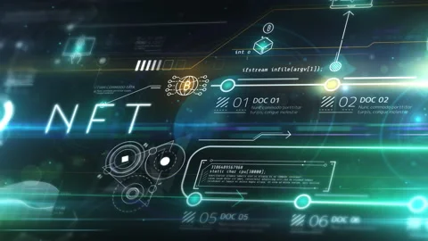 Virtual colorful data array, animated infographic background. 스톡 동영상 217443790