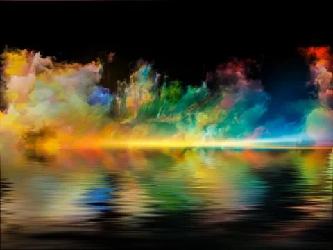 Virtual Colors Illustrazione stock