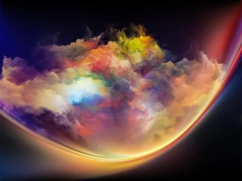 Virtual Colors Illustrazione stock
