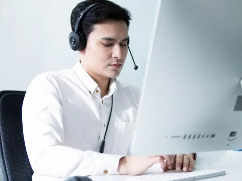 Virtual communication training session office workspace digital content modern Stock Photos