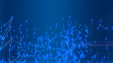 Virtual communications and transmissions. Stock Footage 73919936