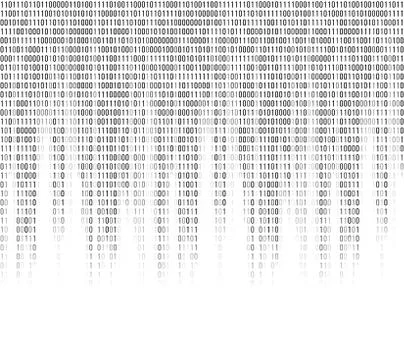 Virtual computer binary code abstract background Stock Illustration