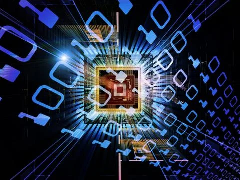 Virtual Computing 스톡 일러스트