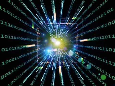 Virtual Computing Ilustração Stock