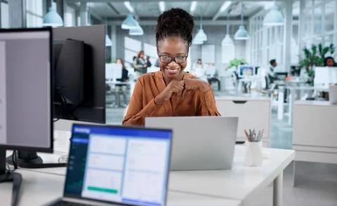Virtual Conference On Tax Management Using Laptop For Learning Depicts An Acc Stock Photos