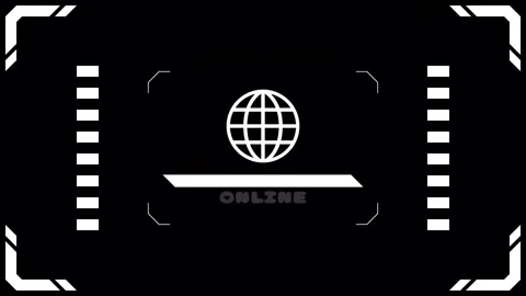 Virtual connection Internet Transitions. 1080p - 30 fps - Alpha Channel (4) Stock Footage 256104229