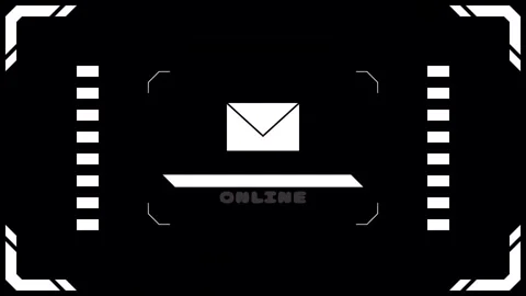 Virtual connection mail Transitions. 1080p - 30 fps - Alpha Channel (6) Stock Footage 256104294