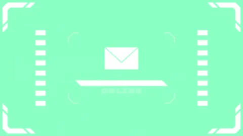 Virtual connection mail Transitions. 1080p - 30 fps - Alpha Channel (8) Stock Footage 256104322