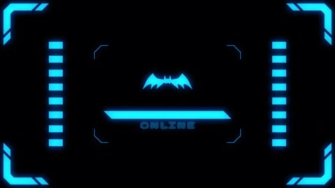Virtual connection neon bat Transitions. 1080p - 30 fps - Alpha Channel (6) Stock Footage 274156002